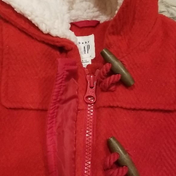 Baby Gap Girls Red Bear Coat - Picture 4 of 8